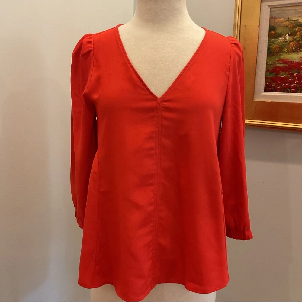 Tuckernuck‎ Poppy Red Hollis Blouse